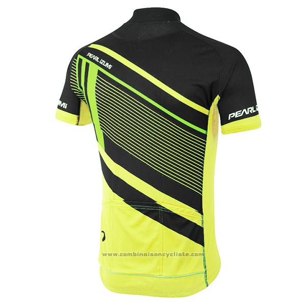 2017 Maillot Cyclisme Pearl Izumi Jaune Manches Courtes et Cuissard